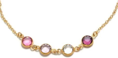 قلادة جوهرة الميلاد للأمهات مع أحجار الميلاد قلادة الجدة من الفضة الإسترليني مجوهرات جوهرة الميلاد هدايا عيد الأم هدايا الجدة لها in Kuwait