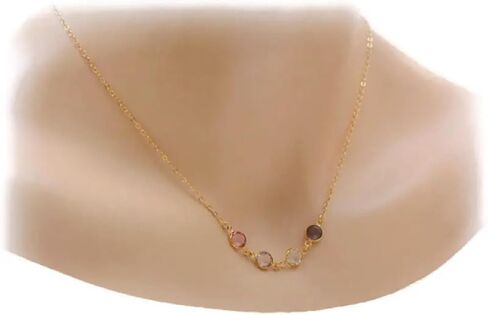 قلادة جوهرة الميلاد للأمهات مع أحجار الميلاد قلادة الجدة من الفضة الإسترليني مجوهرات جوهرة الميلاد هدايا عيد الأم هدايا الجدة لها in Kuwait