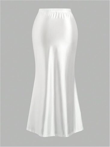 Floerns Women's Plus Size Elegant High Waisted Fishtail Party Bodycon Midi Skirt in Saudi Arabia