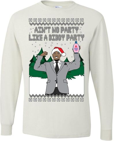 Aint No Party Like A Diddy Party Ugly Christmas Mens Long Sleeves in Saudi Arabia