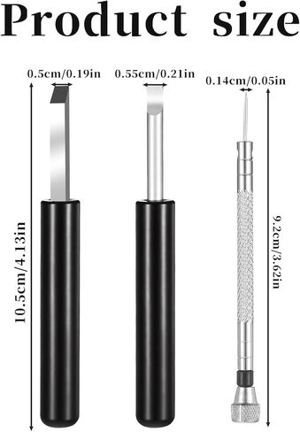 3 PCS Watch Back Removal Tool, Watch Adjustment Tool Kit Pry Watches Back Cover Case Opener Watches Battery Replacement Repair Tools with Screwdriver for Wristwatch Repair in Saudi Arabia