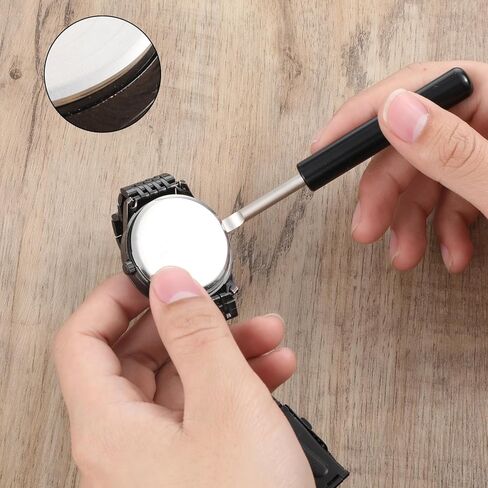 3 PCS Watch Back Removal Tool, Watch Adjustment Tool Kit Pry Watches Back Cover Case Opener Watches Battery Replacement Repair Tools with Screwdriver for Wristwatch Repair in Saudi Arabia