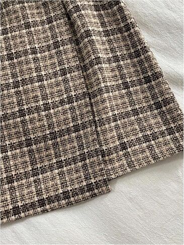 Verdusa Women's Gingham Plaid Wrap Skirt Vintage Short Skirts with Belt in Saudi Arabia