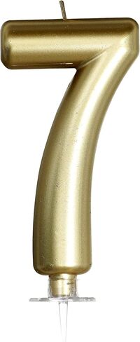 Gold Birthday Number 1 Candle, Gold Birthday Decorations, Candles for Cake Topper, Party Decoration, Anniversary and Graduation Celebrations in Saudi Arabia