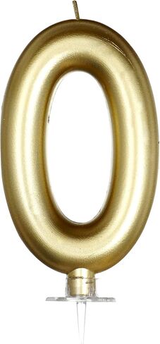 Gold Birthday Number 1 Candle, Gold Birthday Decorations, Candles for Cake Topper, Party Decoration, Anniversary and Graduation Celebrations in Saudi Arabia