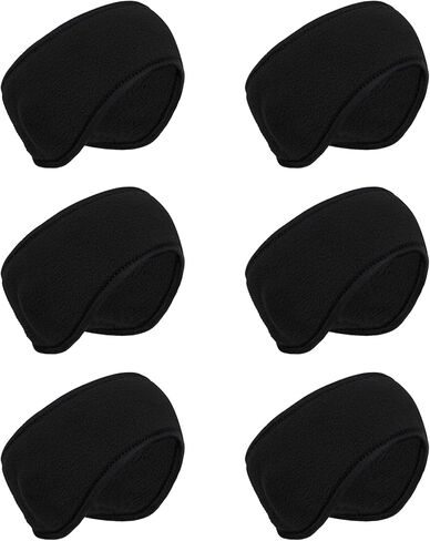 TopTie 6-Pack Ear Warmers Headband Fleece Ear Muffs Full Cover for Men Women Winter in Saudi Arabia