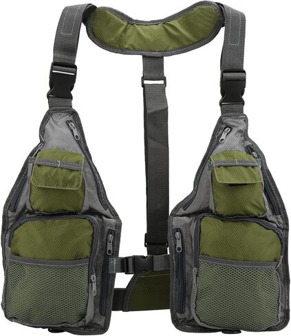 Niiyen Fishing Vest, Large Storage Capacity Light Weight Fishing Waistcoat, Breathable Abrasion Resist in Saudi Arabia
