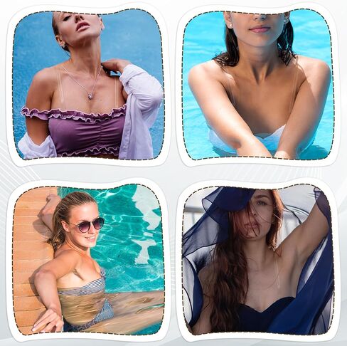 6 Pairs Transparent Bra Straps Clear Bra Straps Invisible Adjustable Shoulder Strap Non-Slip Shoulder Strap for Women Strapless Bras(3 Sizes) in Saudi Arabia