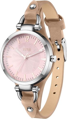 BUREI Women Watches Simple Leather Strap Watch Luxury Quartz Watches Small Thin Ladies Watch Bracelet Band Wristwatch Relogio Feminino in Saudi Arabia