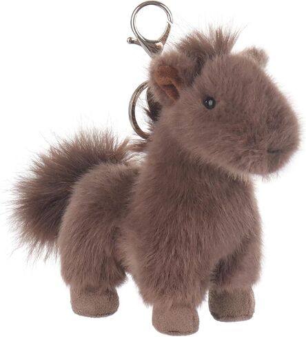 Apricot Lamb Wild Horse Cute Keychain, Soft Stuffed Plush Keychain Toys for Kids’ Backpack, Purse, 5.2 Inches in Saudi Arabia