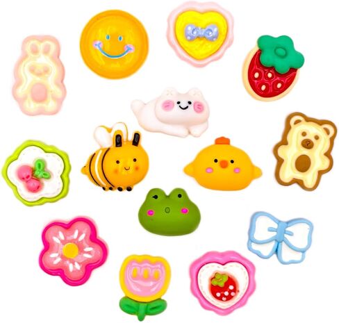 PVC/Resin Cute Shoe Charms for Clog Sandals, Animal, Flowers, Sweets, Construction Vehicles, DIY Shoe Decoration Charms, Party Favor in Saudi Arabia