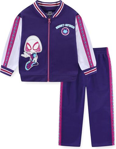 Marvel Spider-Gwen Ghost Spider Girls Zip Up Jacket and Pants Set for Toddler and Big Kids in Saudi Arabia