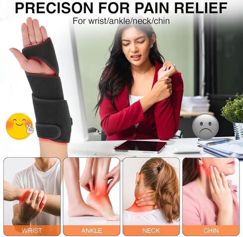 حزام العلاج بالضوء الأحمر للجسم، 37 بوصة لفافة إضاءة بالأشعة تحت الحمراء الحمراء اللاسلكية لتخفيف آلام الرقبة والركبة والكاحل وتخفيف آلام اليد، 660 نانومتر و850 نانومتر مع أوضاع النبض والتدفئة in Kuwait