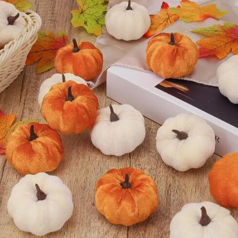5 Pcs Autumn Simulation Pumpkins, Artificial Fake Pumpkins Decoration, for Party Gift, Home Decor Halloween&Christmas Party in Saudi Arabia