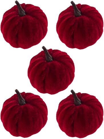 5 Pcs Autumn Simulation Pumpkins, Artificial Fake Pumpkins Decoration, for Party Gift, Home Decor Halloween&Christmas Party in Saudi Arabia