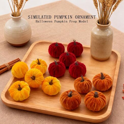 5 Pcs Autumn Simulation Pumpkins, Artificial Fake Pumpkins Decoration, for Party Gift, Home Decor Halloween&Christmas Party in Saudi Arabia