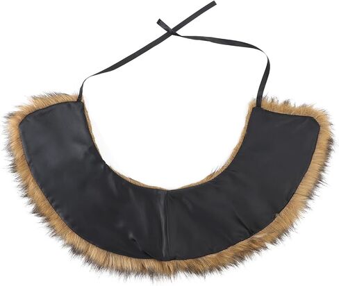 PENINSULA LOVE Kids Medieval Faux Fur Collar Shawl Viking Warrior Shoulder Wrap Renaissance Halloween Costume Accessory in Saudi Arabia