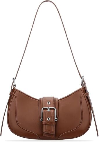 Retro Crescent Hobo Handbag, Genuine Leather Underarm Shoulder Bag Purse for Women, Gifts for Women in Saudi Arabia