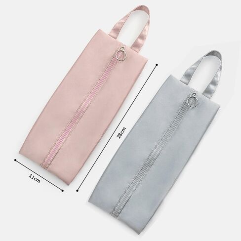 Travel Underwear Organize Storage Bag, Multi-function Cosmetic Bag, Portable Zipper Toiletry Bag, Cube Socks Packing Bags for Man and Women, Pink+Grey in Saudi Arabia
