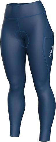 WIXEN Women’s Thermal Cycling Tights, Fleece Lined 4D Padded Winter Bike Pants with Back Zip Pocket & Reflective Elements in Saudi Arabia
