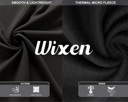 WIXEN Women’s Thermal Cycling Tights, Fleece Lined 4D Padded Winter Bike Pants with Back Zip Pocket & Reflective Elements in Saudi Arabia