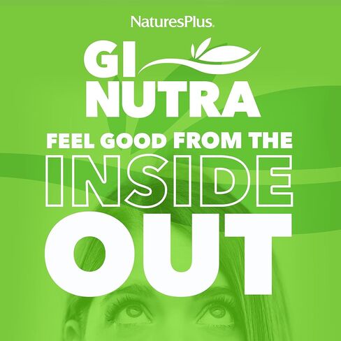 NaturesPlus GI Natural Total Digestive Wellness - 90 قرصًا ثنائي الطبقات - مع L-Glutamine، البروبيوتيك، البريبايوتكس والإنزيمات - خالي من الغلوتين - 30 وجبة in Kuwait