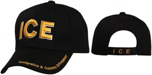 ICE 3D Black & Gold Embroidered Hat Baseball Style Ball Cap in Saudi Arabia