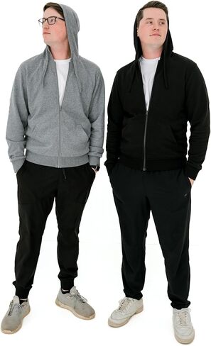 Clever Travel Anti-Pickpocket Zip Up Travel Hoodie Sweatshirt with Hidden Pockets for Men in Saudi Arabia