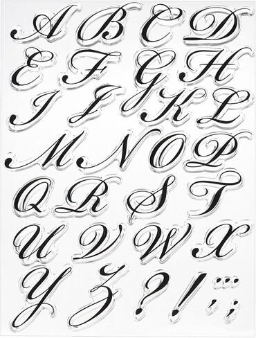 PATIKIL Transparent Silicone Stamps, 1 Pcs T1768 Letter and Number Clear Stamps for Card Making Decoration DIY Scrapbooking Embossing Album Decor Craft, Clear in Saudi Arabia