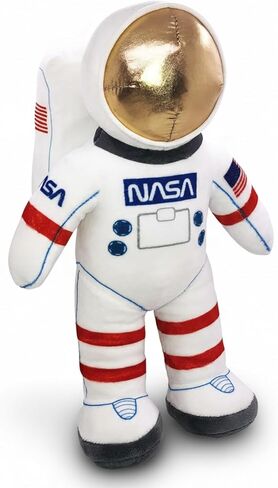 12" Plush Toy Astronaut Figurine, Realistic Astronaut Plush Toy with NASA & USA Flag Arm Patches, Super-Soft Stuffed, Space Decor Astronaut Toys for Kids 3-5, NASA Toys, Toddler Birthday Gift in Kuwait
