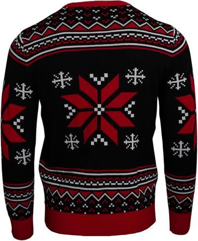 The Misfits Skull Logo Music Rock Band Knitted Ugly Christmas Sweater by Life Clothing Multicolor in Saudi Arabia