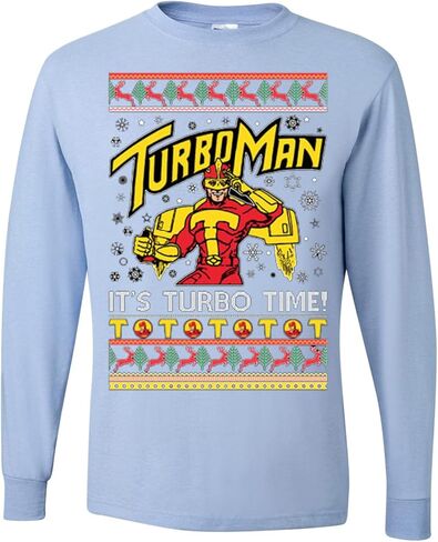 ملابس برية مخصصة Turboman بأكمام طويلة للرجال من Turbo Time Ugly Christmas in Saudi Arabia