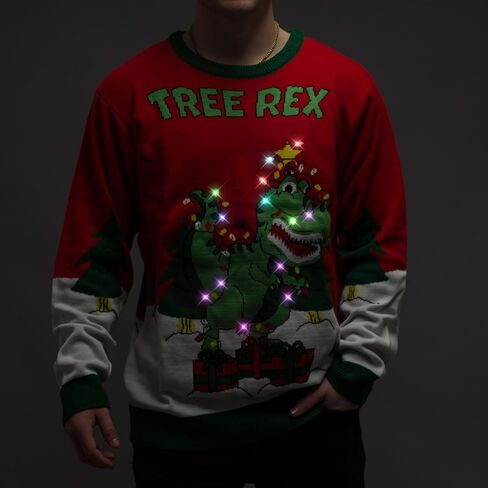 Costume Agent Light Up Ugly Christmas Sweaters for Mens and Womens Funny Holiday Pullover with LED Lights in Saudi Arabia