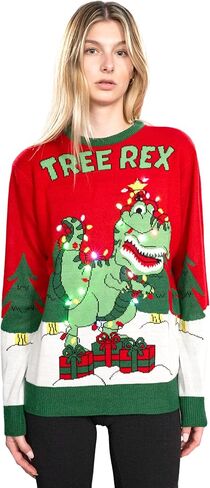 Costume Agent Light Up Ugly Christmas Sweaters for Mens and Womens Funny Holiday Pullover with LED Lights in Saudi Arabia