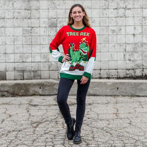 Costume Agent Light Up Ugly Christmas Sweaters for Mens and Womens Funny Holiday Pullover with LED Lights in Saudi Arabia