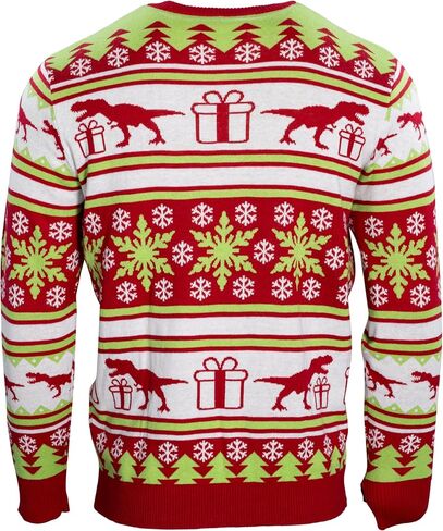 T-Rex Santa Hat 3D Interactive Gift Box Funny Ugly Christmas Sweater in Saudi Arabia