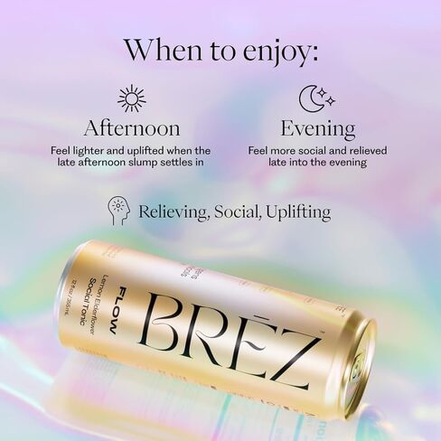BRĒZ Mushroom Drink Variety Pack - Flow, Dream & Elevate - Lion’s Mane, Reishi, Cordyceps Mushrooms, Non-Infused, Adaptogen Tonics for Focus, Sleep, Mood & Energy, Vegan, 12 fl oz Cans (12 Pack) in Saudi Arabia