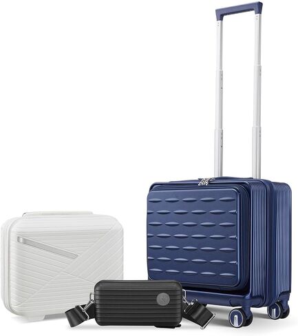 4 Piece Expandable Hardshell Pink Luggage Sets with Spinner Wheels, Lightweight Travel Suitcase Set with TSA Locks, 20 inch Carry On for Women (Pink, 4 Piece Set) in Saudi Arabia