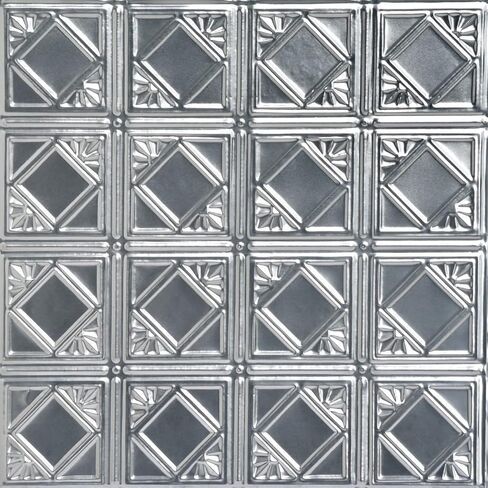 كرنفال 2 قدم × 2 قدم جدار فولاذي مطلي بالقصدير وأنماط سقف قطرة في الفولاذ (غير مكتملة) 6 عبوات in Kuwait