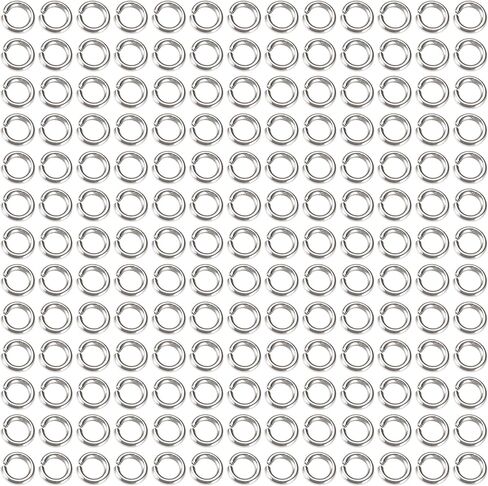 FASHEWELRY 550Pcs Real 18K Gold Plated Jump Rings 304 Stainless Steel Connector Rings Flat Round Metal Open Jump Ring O Connectors for Jewelry Making Connectors in Saudi Arabia