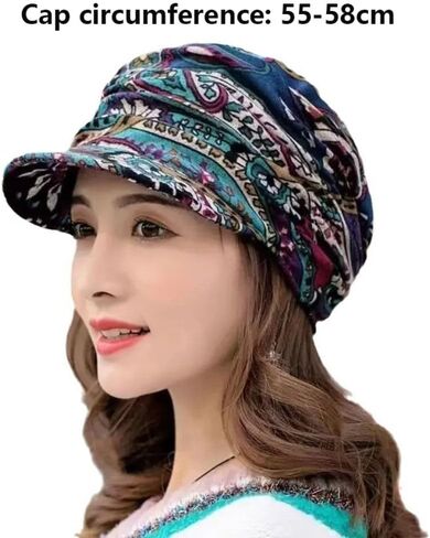 Women Visor Hat Polyester Warm Beanie Caps Short Version Headwear Wrap Women(Black) in Saudi Arabia
