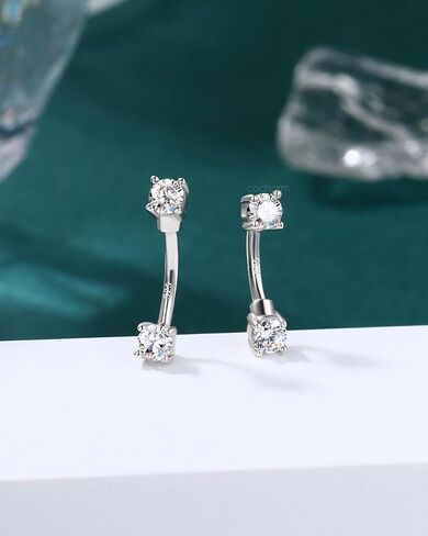 COCHARM 925 Sterling Silver Rook Piercing Jewelry, 16g Eyebrow Ring, Eyebrow Piercing, 6mm-8mm Rook Earring, Vertical Lip Labret Piercing Jewelry for Women Men in Saudi Arabia