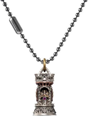 COPPERTIST.WU Turning Keep Pendant for Necklace, Medieval Fortress Knight Jewelry for Men Women,Brass&Copper&White Bronze in Saudi Arabia