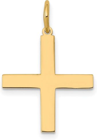 Solid Greek Cross Pendant 14k Yellow Gold in Saudi Arabia