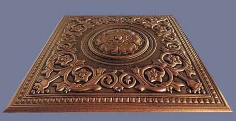 Majesty Foam Ceiling Tiles - 20"x20" Square - by Antique Ceilings (Antique Copper) - 8 Tiles Pack in Saudi Arabia