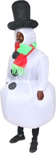 Inflatable Snowman Costume for Adults Funny Blow Up Christmas Costume for Holiday Party in Saudi Arabia
