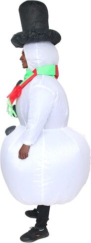 Inflatable Snowman Costume for Adults Funny Blow Up Christmas Costume for Holiday Party in Saudi Arabia
