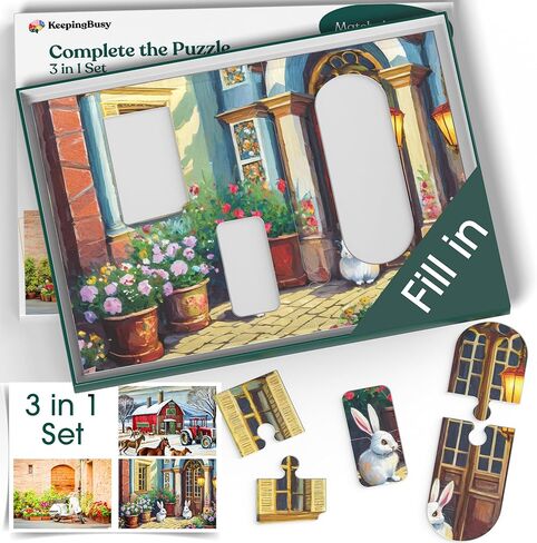 Keeping Busy Dementia Puzzles for Seniors | 3 in 1 Set | Numbered 8 Piece Alzheimer Puzzle for Seniors with Dementia Puzzle | Alzheimers Puzzles for Dementia Patients Puzzles for Dementia Seniors in Saudi Arabia