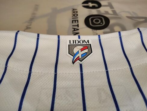 Arrieta 2025-2026 Official Licey Blue Pinstripe Jersey Men's Classic LIDOM Baseball in Saudi Arabia