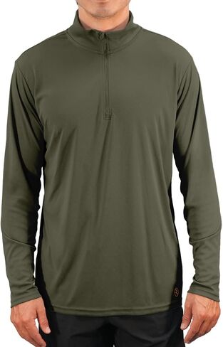Reel Life Men's Jax Beach - Quarter-Zip Long Sleeve, Sun Shirts for Men, UPF 50+, Quick-Dry, Lightweight UV Shirts for Men in Saudi Arabia